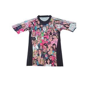 Adidas Stade Français Rugby Jersey Graphic Comic Shirt Size S Rare VTG 2010-11